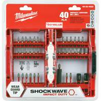 Jeu de 40 embouts de visseuse &agrave; percussion Shockwave Impact-Duty Distribution Élite MP