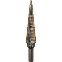 Step Drill Bit, 1/8"/#1 - 1/2"/#1 , 1/32" Increments, High Speed Cobalt Distribution Élite MP