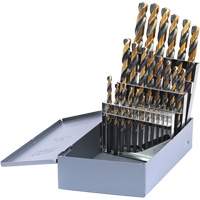 Drillco&reg; Metric Jobber Length Drill Bit Set, 25 Pieces, High Speed Steel Distribution Élite MP