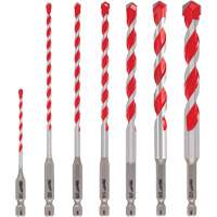 Grand jeu de forets pour perceuse &agrave; percussion Shockwave, 7 morceaux, Carbure Distribution Élite MP