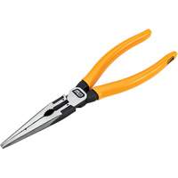 Pitbull Dipped Handle Long Nose Pliers, 8" L Distribution Élite MP