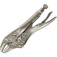 Locking Pliers with Wire Cutter, 5" Length, Curved Jaw Distribution Élite MP