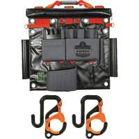 Arsenal 5711 Bucket Truck Tool Board with 2" Locking Aerial Bucket Hooks Kit, Nylon, 8 Pockets, Grey Distribution Élite MP