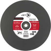 Meule &agrave; tronçonner Power Abrasive A24GP, 20" x 5/32", Arbre de 1", Type 1, 3000 Tr/min Distribution Élite MP