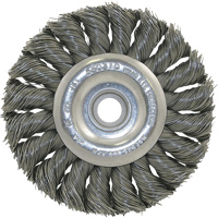3K114 Brosse &agrave; fil nou&eacute;, non filet&eacute;, Dia. 3-1/4", Fils 0,014", Arbre 3/8"-1/2 Distribution Élite MP