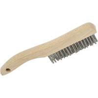 4SHSS Brosse &agrave; r&eacute;curer manuelle, Acier inoxydable, 4 x 16 rangs de fils, Longueur 10" Distribution Élite MP