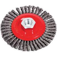 Stringer Bead Brushes for Angle Grinders, 4-1/2" Dia., 0.02" Fill, 5/8"-11 Arbor, Steel Distribution Élite MP