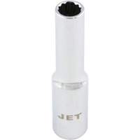 Douille chrom&eacute;e, 4 mm, Prise 1/4", 12 pans, Profond Distribution Élite MP