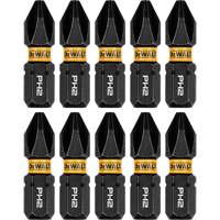 10-Piece FLEXTORQ&reg; Impact Driver Bit Set, Phillips, #2 Tip, 1/4" Drive Size, 1" Length Distribution Élite MP