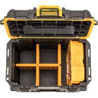 Boîte &agrave; outils compacte et profonde ToughSystem 2.0, 10" x 15-7/20" x 13-4/5", Noir/Jaune Distribution Élite MP