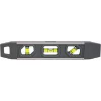 Niveau torpille, 9" lo, Aluminium, 3 fioles, Magn&eacute;tique Distribution Élite MP