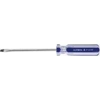 Blue Transparent Striped Slotted Screwdriver, 3/16" Tip, Round, Plastic Handle Distribution Élite MP