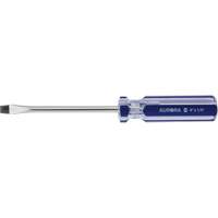 Blue Transparent Striped Slotted Screwdriver, 1/4" Tip, Round, Plastic Handle Distribution Élite MP