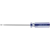 Blue Transparent Striped Slotted Screwdriver, 5/16" Tip, Round, Plastic Handle Distribution Élite MP