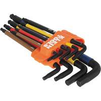 Colour-Coded Extra-Long L Style Hex Key Caddy Set, 9 Pcs., Imperial Distribution Élite MP