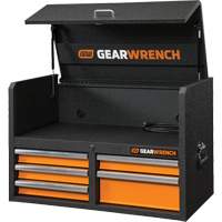 GSX Series Tool Chest, 36" W, 5 Drawers, Black/Orange Distribution Élite MP