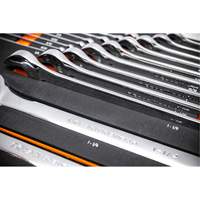 Jeu de cl&eacute;s mixtes SAE et longues &agrave; 12 pans dans un plateau de rangement en mousse, Ouverte, 19 morceaux, Imp&eacute;rial Distribution Élite MP