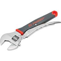 Locking Adjustable Dual Material Wrench, 10" L, 2-18/25" Max Width, Chrome/Polished Distribution Élite MP