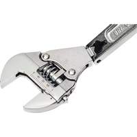 Adjustable Ratcheting Flex Wrench, 8" L, 2-27/50" Max Width, Chrome/Polished Distribution Élite MP
