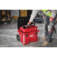 PACKOUT Rolling Tool Box, 18" x 22" x 19-1/2", Black/Red Distribution Élite MP