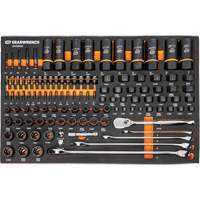 Mechanics Tool Set in Modular Foam Trays with Storage Unit, 247 Pieces Distribution Élite MP