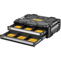 Bloc &agrave; 2 tiroirs TOUGHSYSTEM 2.0 DXL, 30" x 21-13/20" x 10", Noir/Jaune Distribution Élite MP