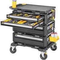 Poste de travail modulaire 5-en-1 TOUGHSYSTEM 2.0 DXL, 34" x 25-4/5" x 39", Noir/Jaune Distribution Élite MP
