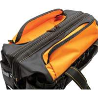 Professional 20" Tool Bag, Nylon, 33 Pockets, Black/Orange Distribution Élite MP