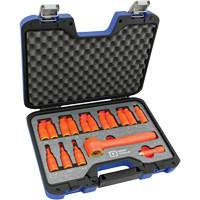 Douille isol&eacute;e, foret hex SAE & m&eacute;trique &agrave; prise 3/8" avec fixation, 1000 V, 16 M Distribution Élite MP