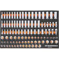 MEGAMOD Metric Mechanics Tool Set in Modular Foam Trays with Rolling Cabinet, 358 Pieces Distribution Élite MP