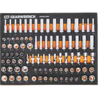 MEGAMOD Metric Mechanics Tool Set in Modular Foam Trays with Rolling Cabinet, 358 Pieces Distribution Élite MP