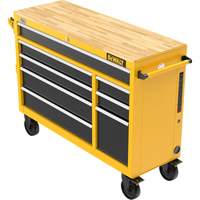 Heavy-Duty Mobile Workstation, 8 Drawers, 52" W x Yellow Distribution Élite MP