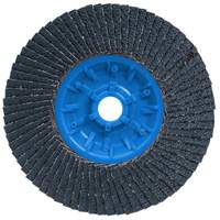 POWERBLEND TRM QC Flap Disc, 5" x 5/8"-11, Type 27, Z40 Grit, Zirconia Alumina Distribution Élite MP