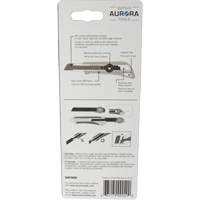 Couteau professionnel de 18 mm avec verrouillage &agrave; cliquet, Acier inoxydable, Robuste, Prise en Plastique Distribution Élite MP