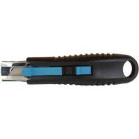 Couteau de s&eacute;curit&eacute; r&eacute;tractable standard, Acier inoxydable, Prise en Caoutchouc Distribution Élite MP