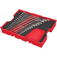 Wrench Set with Tray for PACKOUT Drawers, Ratcheting Combination, 15 Pieces, Metric Distribution Élite MP