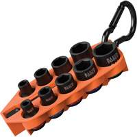Grab-And-Go Impact Socket Set, SAE, 10 Pcs, Impact, 3/8" Drive Size Distribution Élite MP