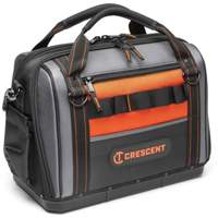 17" Tradesman Closed Top Tool Bag, Polyester, 3 Pockets, Black/Grey/Orange Distribution Élite MP