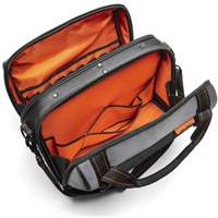 17" Tradesman Closed Top Tool Bag, Polyester, 3 Pockets, Black/Grey/Orange Distribution Élite MP