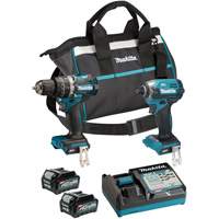 40Vmax XGT Brushless Cordless Impact Driver & Hammer Drill/Driver Tool Kit, Lithium-Ion, 40 V Distribution Élite MP