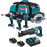 LXT Brushless Cordless 5 Tool Combo Kit, Lithium-Ion, 18 V Distribution Élite MP