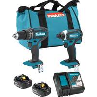 LXT Cordless Impact Driver & Hammer Drill/Driver Combo Kit, Lithium-Ion, 18 V Distribution Élite MP