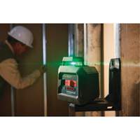 Laser &agrave; lignes crois&eacute;es 360° auto-nivelant &agrave; faisceau vert Distribution Élite MP