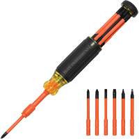 6-in-1 Insulated Auto-Lock Screwdriver, 9-1/2" L, Cushion Grip Handle Distribution Élite MP