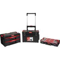 Ensemble de d&eacute;part roulant de coffres &agrave; outils Arx de 3 morceaux, 25-1/5" x 19" x 42-2/5", Noir Distribution Élite MP