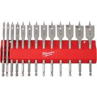 Ensemble de m&egrave;ches plates, 13 morceaux, Acier &agrave; haute teneur en carbone Distribution Élite MP