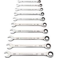 90-Tooth 12-Point Wrench Set, Ratcheting Combination, 10 Pieces, Imperial Distribution Élite MP
