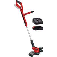 Cordless Telescopic String Trimmer with 2.5Ah Battery & Charger Starter Kit, 12", Battery Powered, 18 V Distribution Élite MP