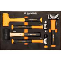 Mixed Hammer Set in Foam Storage Tray, 5 Pieces Distribution Élite MP