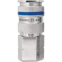 Raccord industriel rapide QUIKSILVER, Laiton nickel&eacute;, 1/4", NPT femelle, 435 PSI Distribution Élite MP